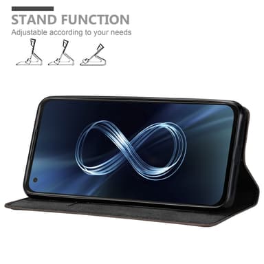 Asus ZenFone 8 Skal Fodral Case (Brun)