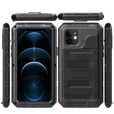 iPhone 12 Skal Fodral Case (Svart)