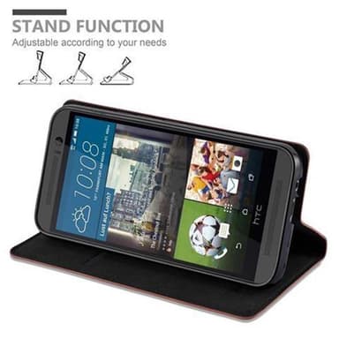 HTC ONE M9 Skal Fodral Case (Brun)