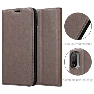 Motorola MOTO E20 / E30 / E40 Skal Fodral Case (Brun)
