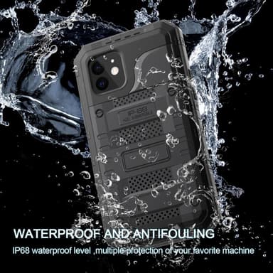 iPhone 12 Skal Fodral Case (Svart)