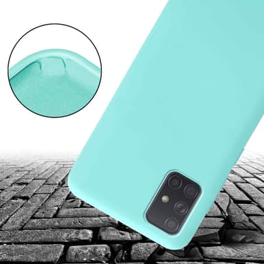 Samsung Galaxy A71 4G Skal Fodral Kedja (Turkos)