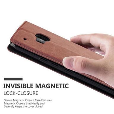 HTC ONE M9 Skal Fodral Case (Brun)