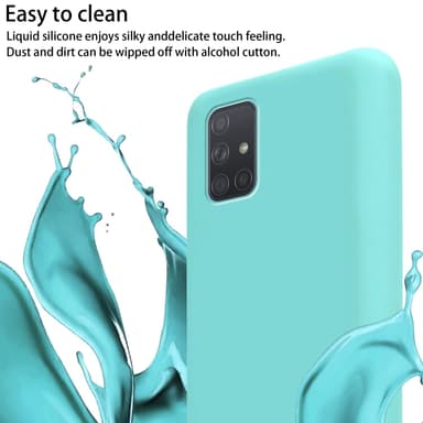 Samsung Galaxy A71 4G Skal Fodral Kedja (Turkos)