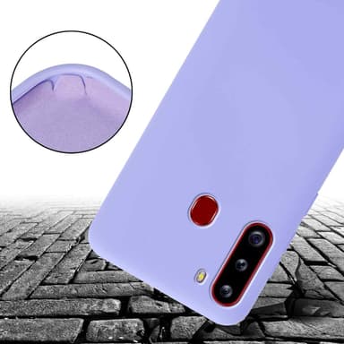 Samsung Galaxy A21 Skal Fodral Kedja (Lila)