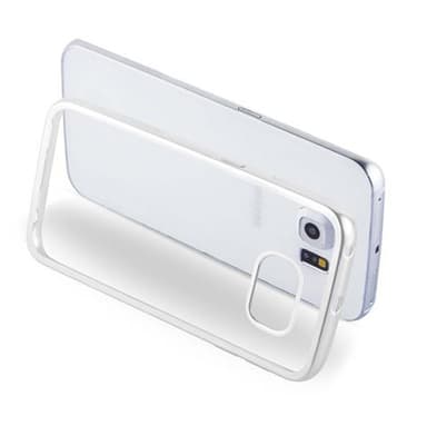 Samsung Galaxy S6 EDGE Skal Fodral Case (Silver)