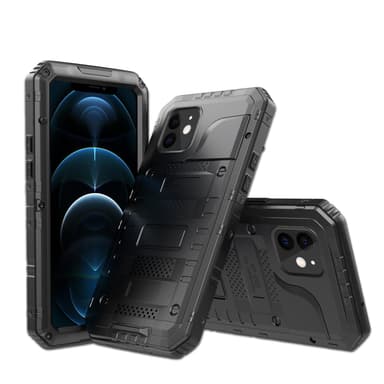 iPhone 12 Skal Fodral Case (Svart)