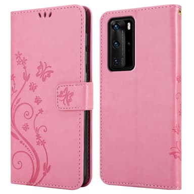 Huawei P40 PRO / P40 PRO+ Plånboksfodral Skal (Rosa)