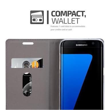 Samsung Galaxy S7 EDGE Plånboksfodral Skal (Blå)