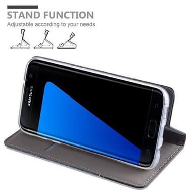 Samsung Galaxy S7 EDGE Plånboksfodral Skal (Blå)