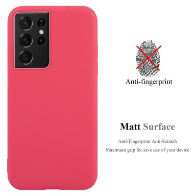 Skal Samsung Galaxy S21 ULTRA Fodral Case (Röd)