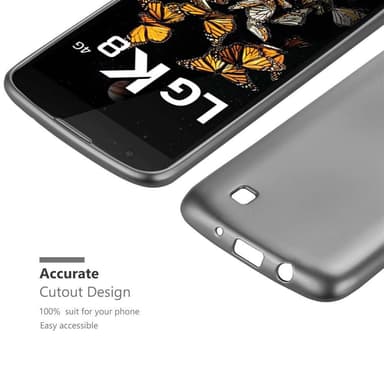 Skal LG K8 2016 Fodral Case (Grå)