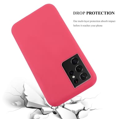 Skal Samsung Galaxy S21 ULTRA Fodral Case (Röd)