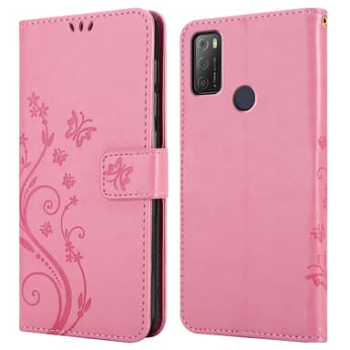 Alcatel 1S 2021 / 3L 2021 Plånboksfodral Skal (Rosa)