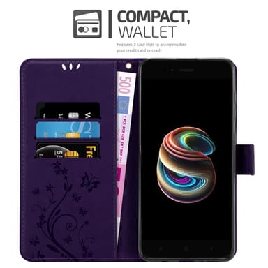 Xiaomi Mi A1 / Mi 5X Plånboksfodral Skal (Lila)