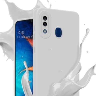Samsung Galaxy A20 / A30 / M10s Skal Fodral Case (Vit)