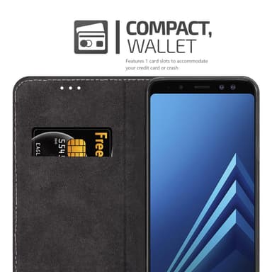 Samsung Galaxy A8 2018 Skal Fodral Case (Blå)
