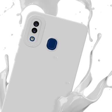 Samsung Galaxy A20 / A30 / M10s Skal Fodral Case (Vit)