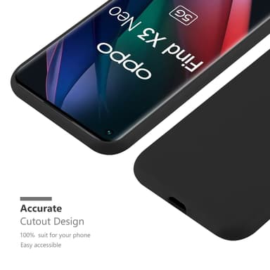 Skal Oppo FIND X3 NEO Fodral Case (Svart)