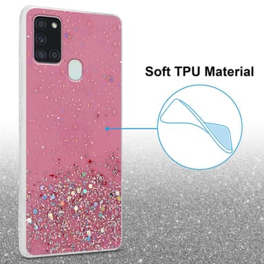 Samsung Galaxy A21s Skal Fodral Case (Rose)