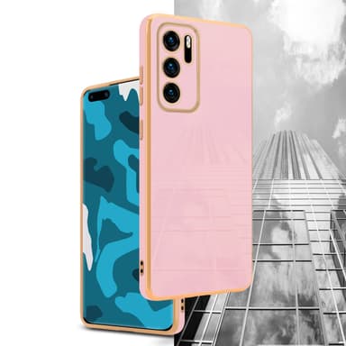 Huawei P40 Skal Fodral Case (Rosa)