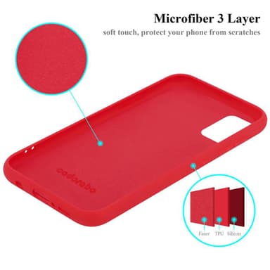 Samsung Galaxy A41 Skal Fodral Case (Röd)
