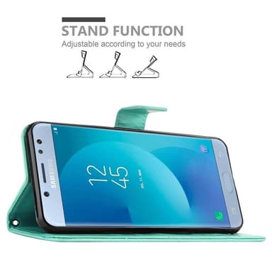 Samsung Galaxy J5 2017 Plånboksfodral Skal (Turkos)