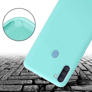 Samsung Galaxy A11 / M11 Skal Fodral Kedja (Turkos)