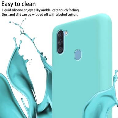 Samsung Galaxy A11 / M11 Skal Fodral Kedja (Turkos)