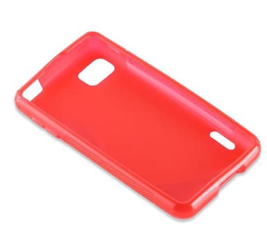 LG OPTIMUS F3 Skal Fodral Case (Röd)