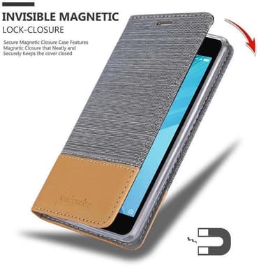 Xiaomi RedMi NOTE 5A Plånboksfodral Skal (Grå)