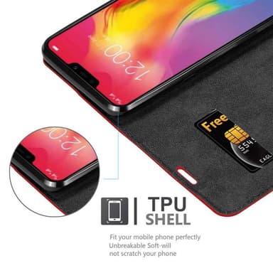 Vivo Y83 Skal Fodral Case (Röd)