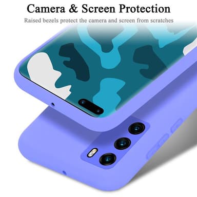 Huawei P40 Skal Fodral Case (Lila)