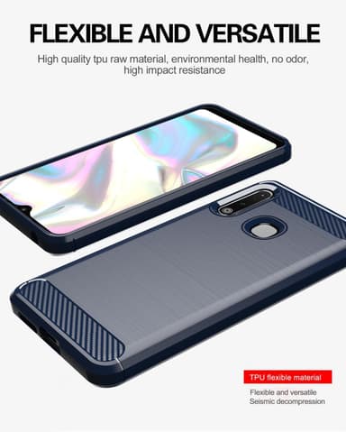 Samsung Galaxy A70e Skal Fodral Case (Blå)