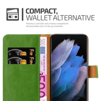 Samsung Galaxy S22 ULTRA Plånboksfodral Skal (Grön)