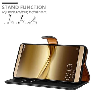 Huawei MATE 8 Plånboksfodral Skal (Svart)