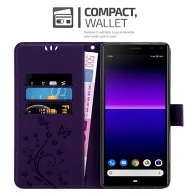 Sony Xperia 8 Plånboksfodral Skal (Lila)