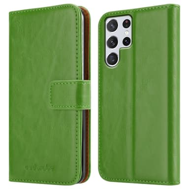 Samsung Galaxy S22 ULTRA Plånboksfodral Skal (Grön)