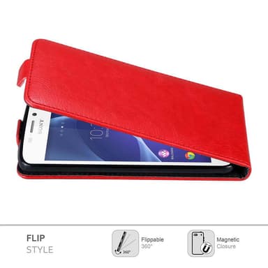 Sony Xperia M2 / M2 AQUA Flipfodral Skal (Röd)