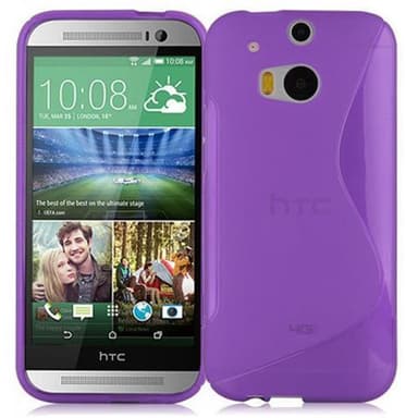 HTC ONE M8 Skal Fodral Case (Lila)