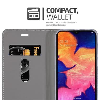 Samsung Galaxy A10 / M10 Plånboksfodral Skal (Grå)