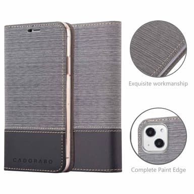 iPhone 13 MINI Plånboksfodral Skal (Grå)