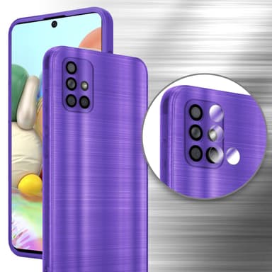 Samsung Galaxy A71 4G Skal Fodral Case (Lila)
