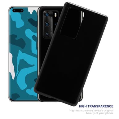 Huawei P40 Skal Fodral Case (Svart)