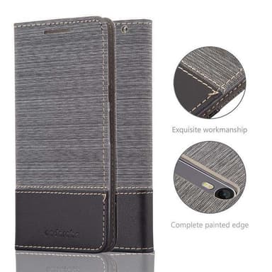 Motorola MOTO X STYLE Plånboksfodral Skal (Grå)