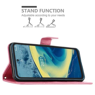 Nokia XR20 Plånboksfodral Skal (Rosa)