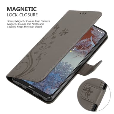 Nokia G10 / G20 Plånboksfodral Skal (Grå)