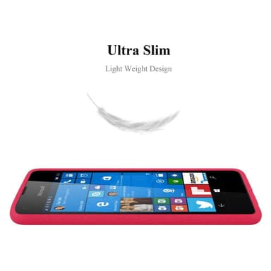 Skal Nokia Lumia 550 Fodral Case (Röd)
