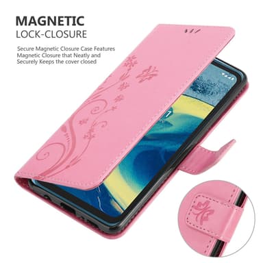 Nokia XR20 Plånboksfodral Skal (Rosa)