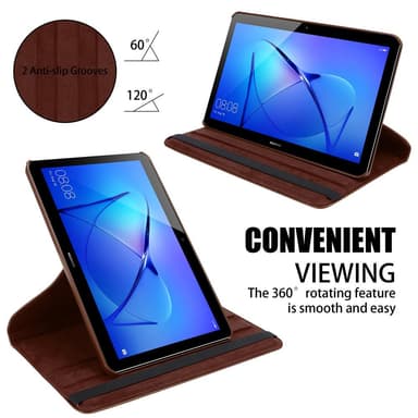 Skal Huawei MediaPad T3 10 (9.6 tum) Fodral Case (Brun)